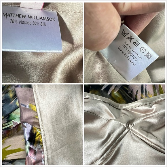 Vintage Burnout Silk-Mix Strapless Dress – Multi Abstract Prom & Special Events - Picture 12 of 16